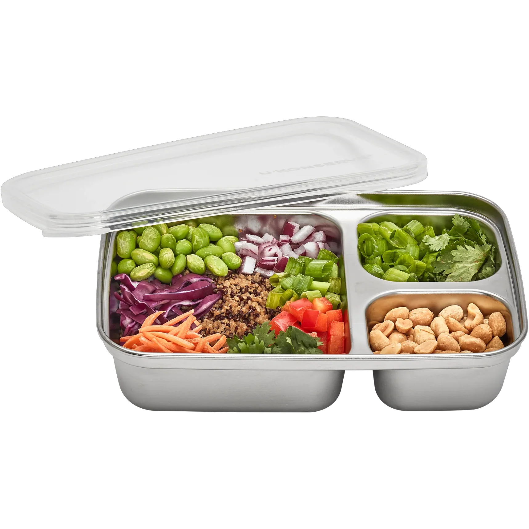 3-Compartment Divided Rectangle 24oz - Image 2