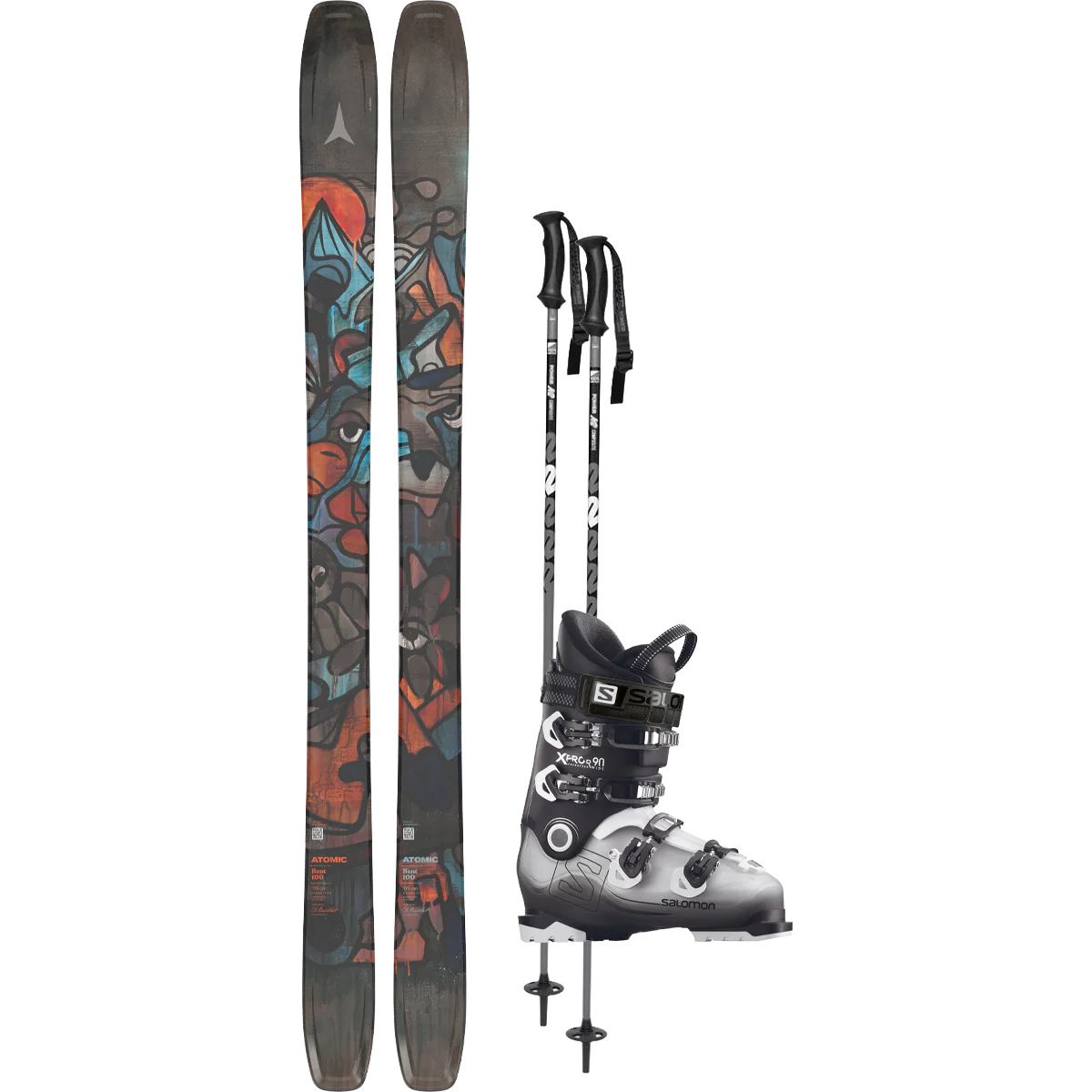 Atomic Bent 100 Demo Ski Package
