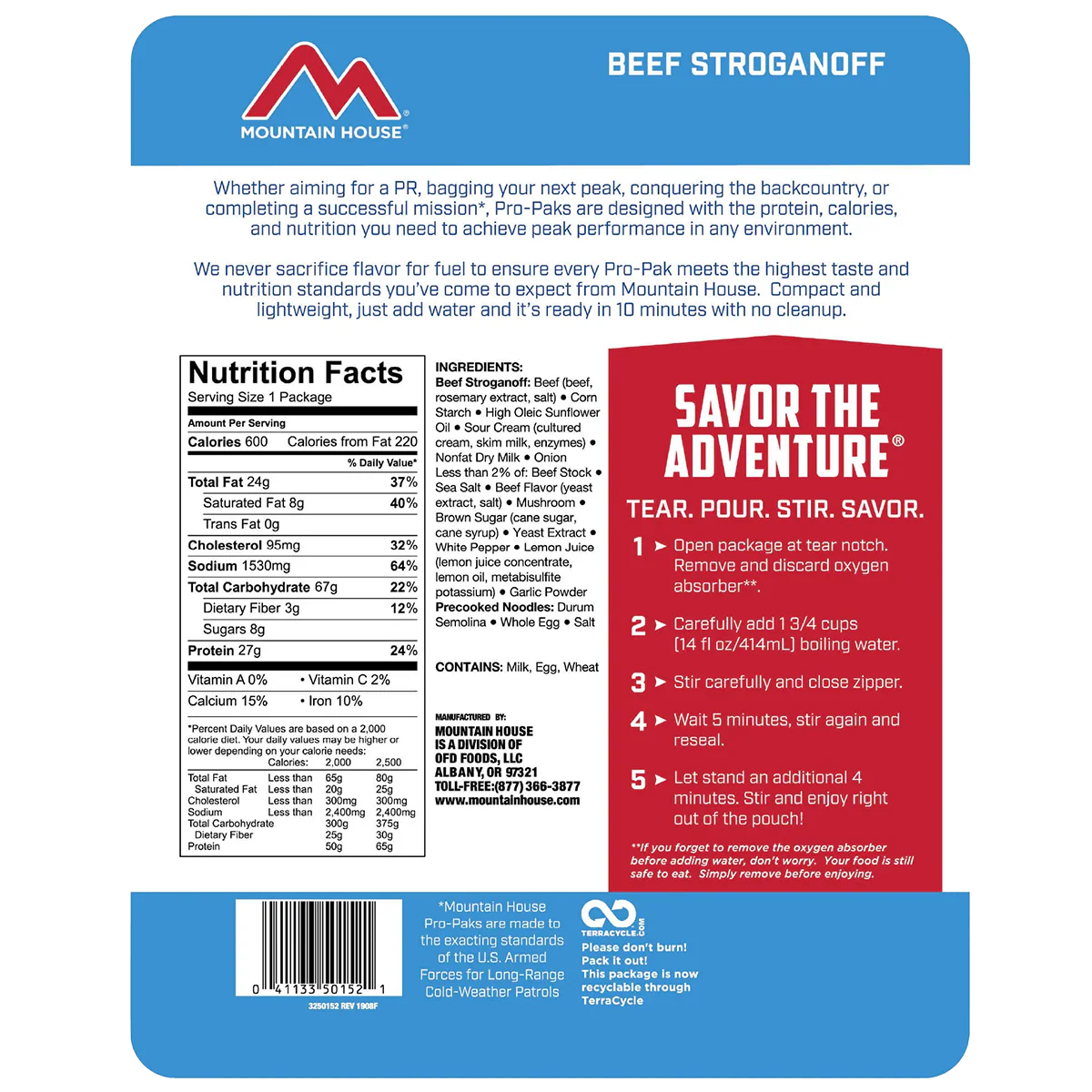 Beef Stroganoff Noodles Pro Pak - Image 2