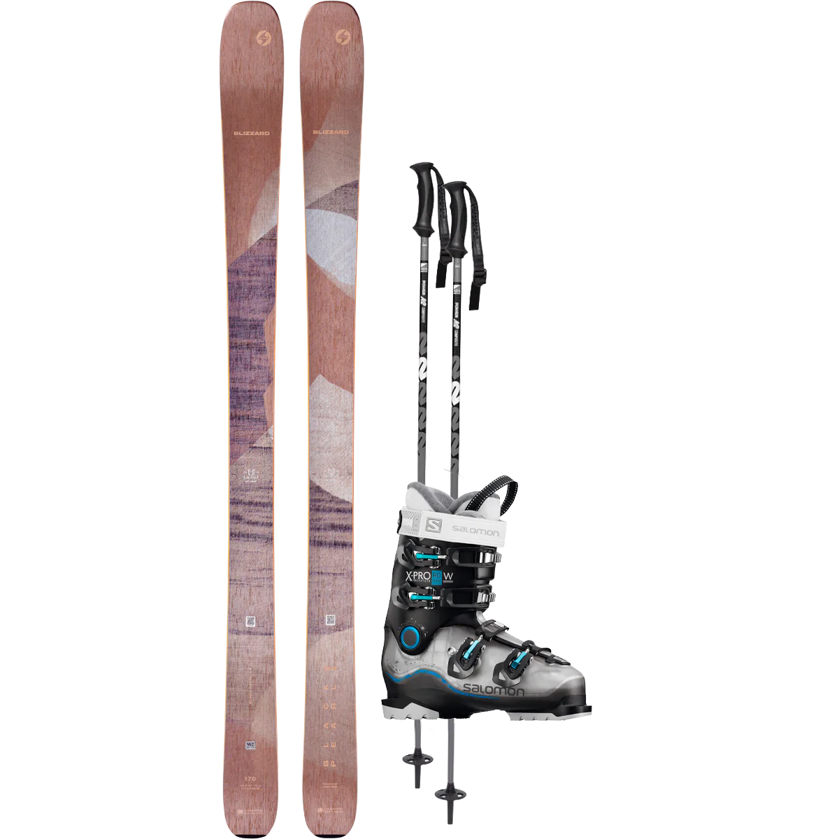 Blizzard Women's Black Pearl 94 Demo Ski Package