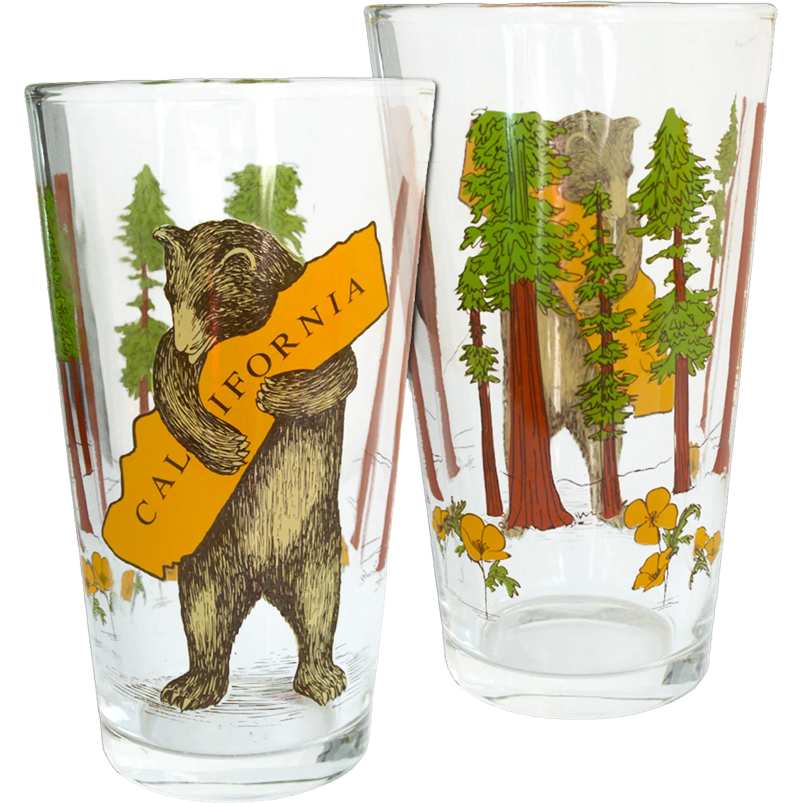 California Bear Hug Pint Glass - Image 2