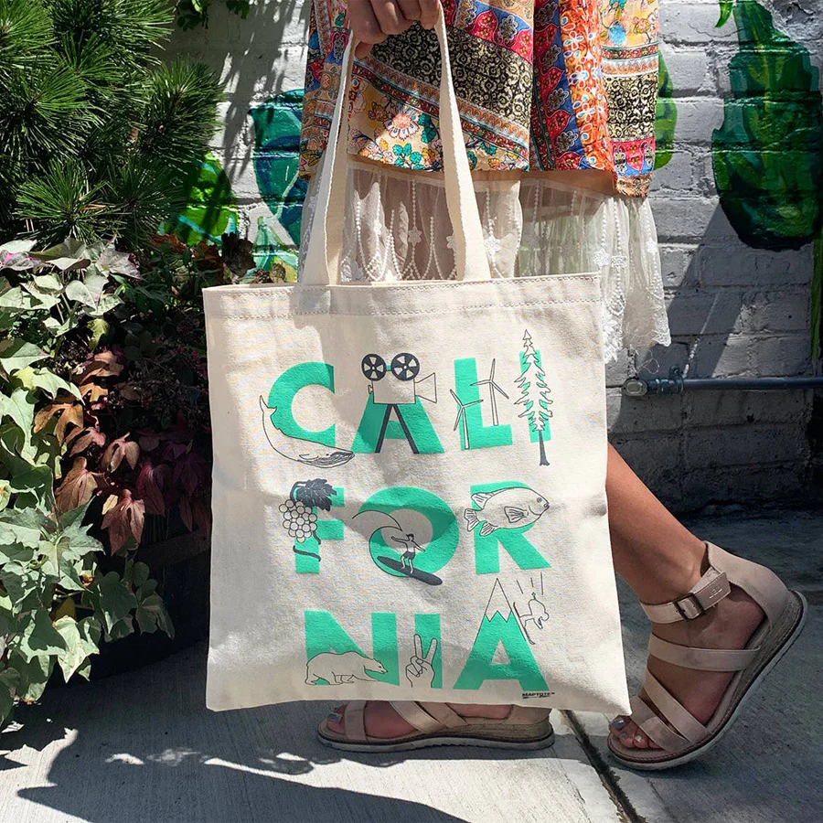 California Font Grocery Tote - Image 2