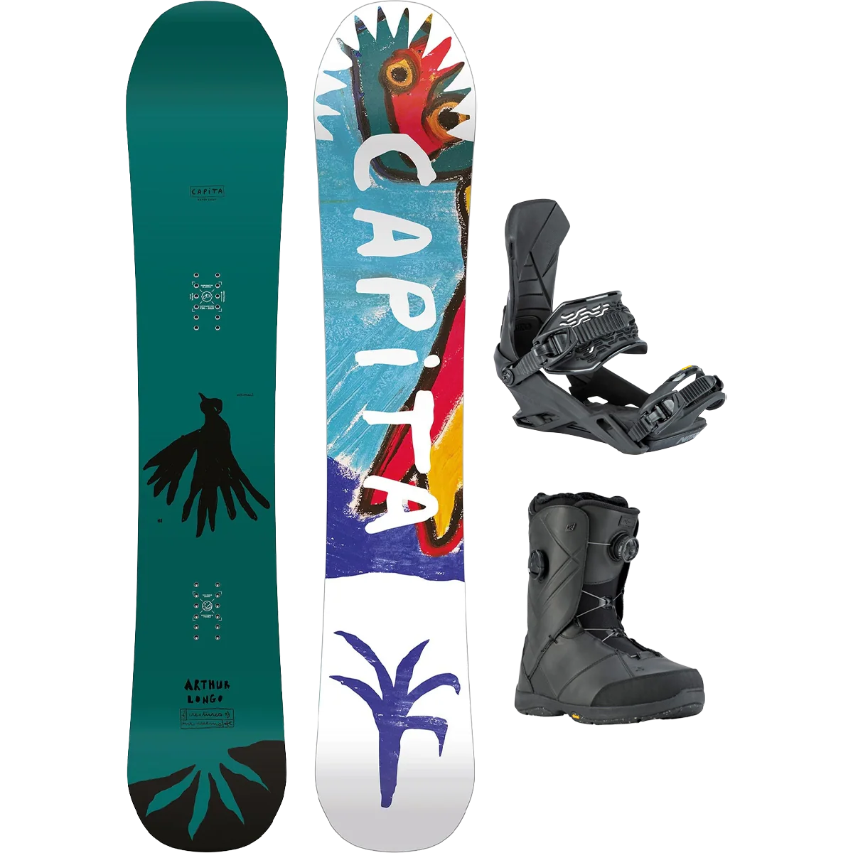 Capita Aeronaut Wide Demo Snowboard Package