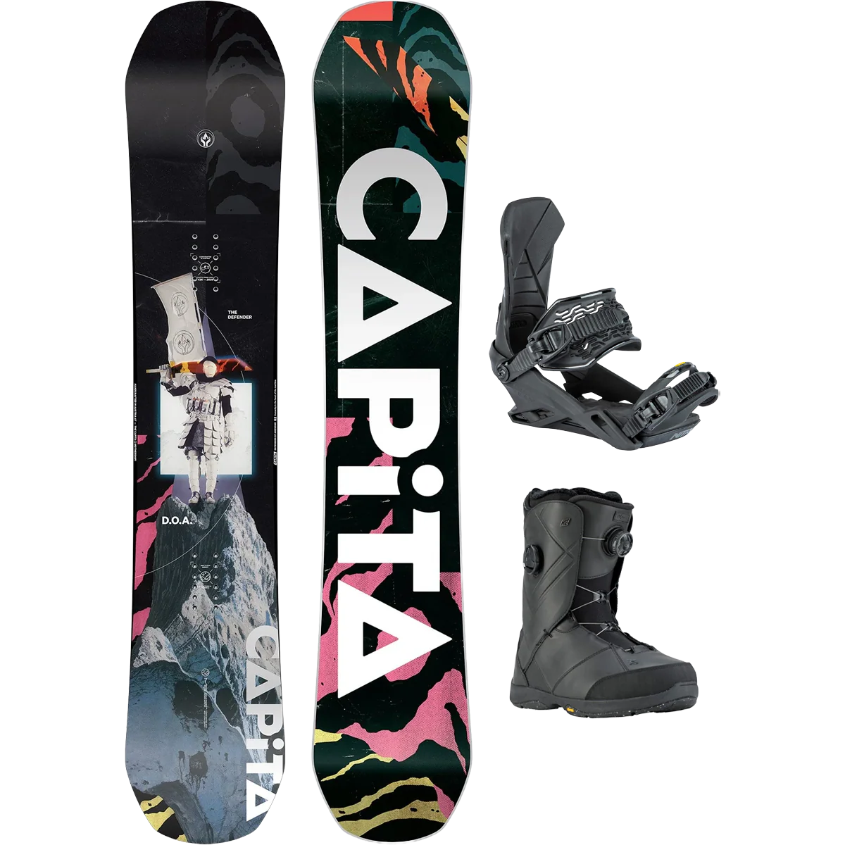 Capita D.O.A. Demo Snowboard Package