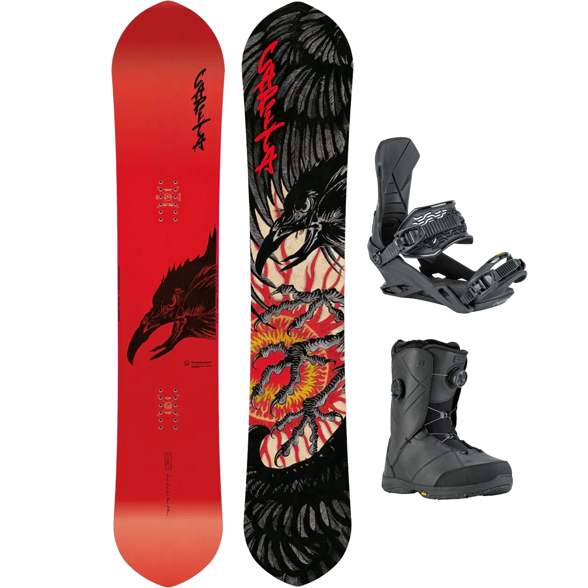 Capita Kazu Kokubo Pro Wide Demo Snowboard Package