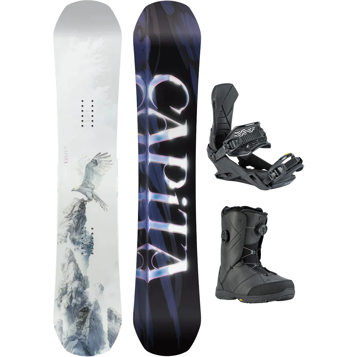 Capita Women's Birds Of A Feather Demo Snowboard Package