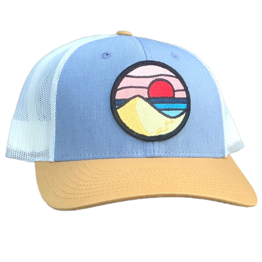Curved Brim Trucker with Beach Day Patch - Image 2