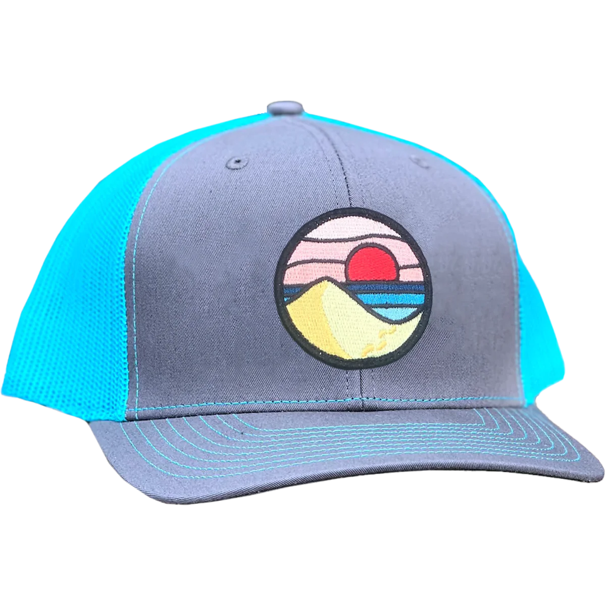 Curved Brim Trucker with Beach Day Patch - Image 3