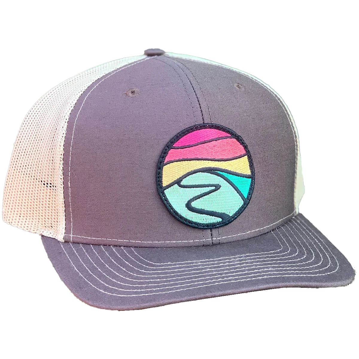 Curved Brim Trucker with Hilltop Patch - Image 4