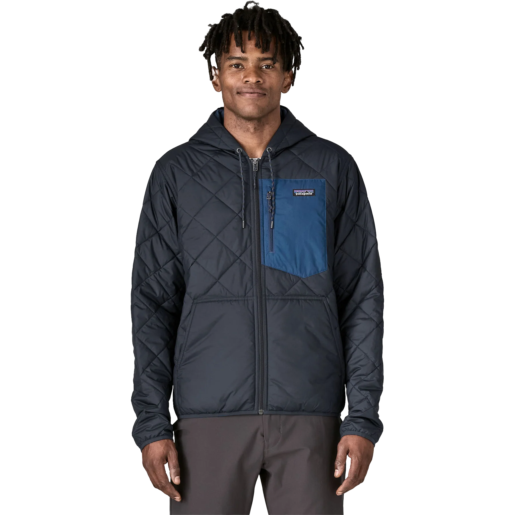 Men's Diamond Quilted Bomber Hoody - Image 4