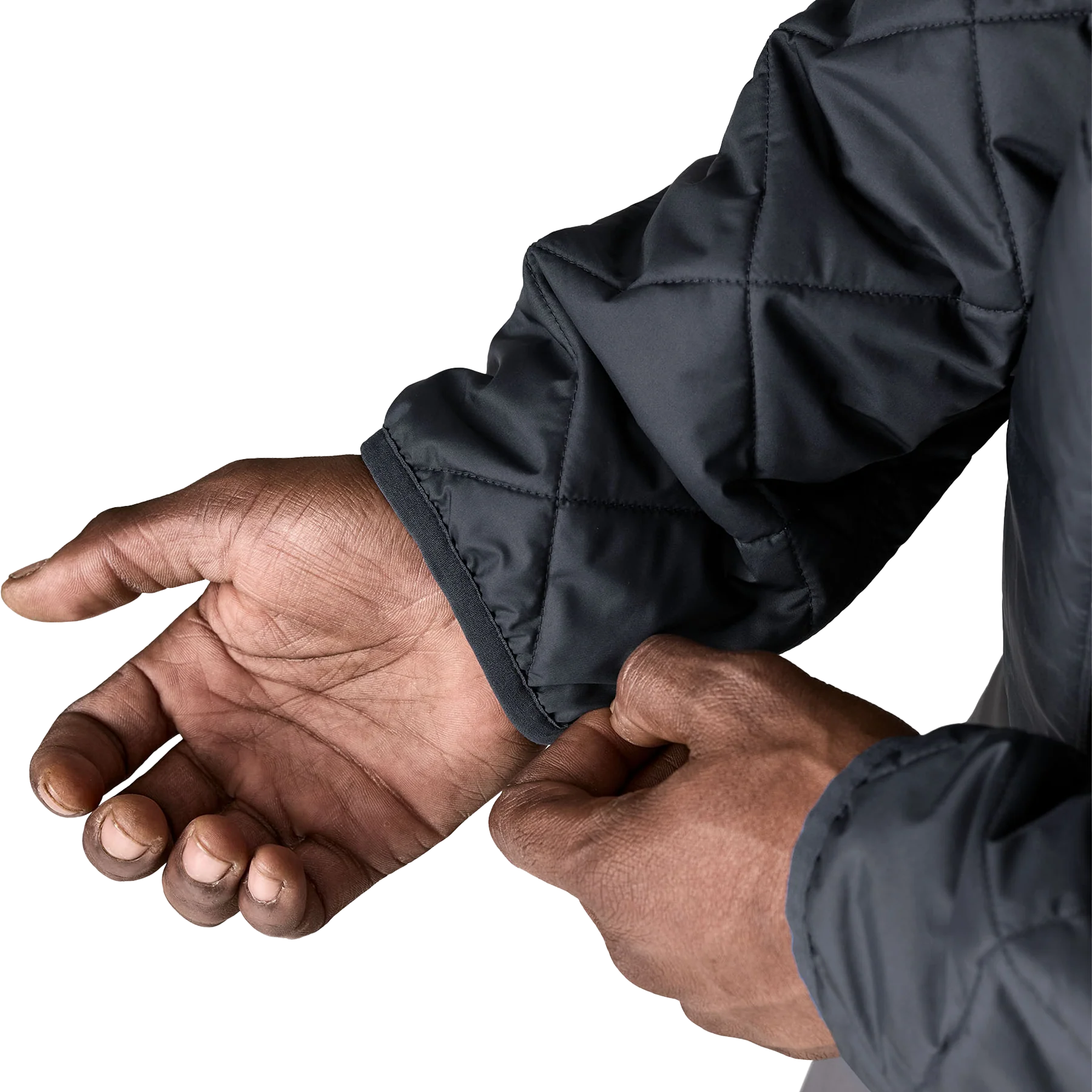 Men's Diamond Quilted Bomber Hoody - Image 6