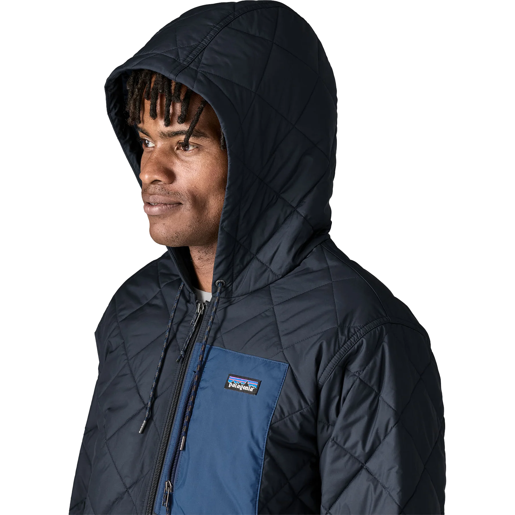 Men's Diamond Quilted Bomber Hoody - Image 7