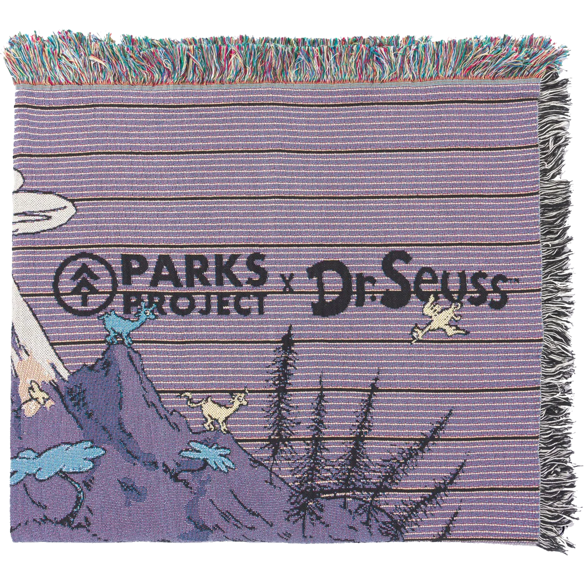 Dr. Seuss x Parks Project Striped Woven Blanket - Image 4