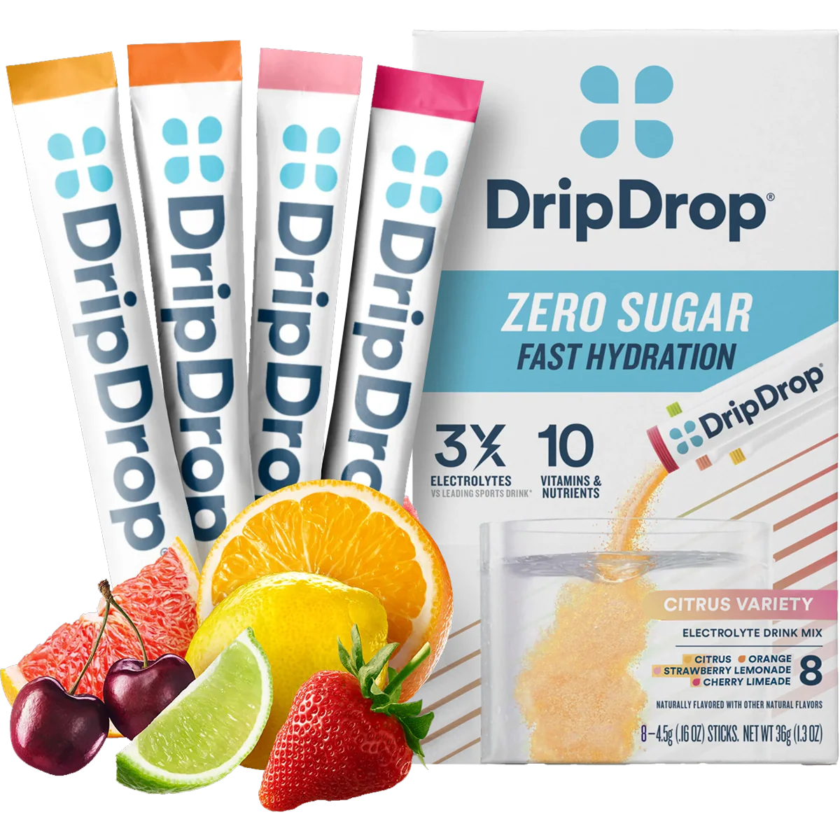 Zero Sugar Electrolyte Drink Mix (8 Servings) - Image 2