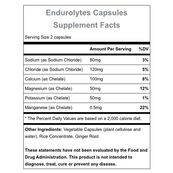 Endurolytes (120 Capsules) - Image 2