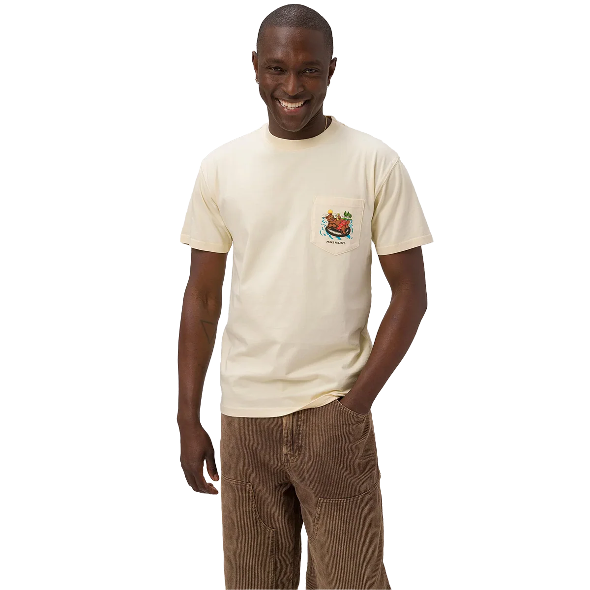Men's Escape to Nature Bear Float Pocket Tee - Image 3