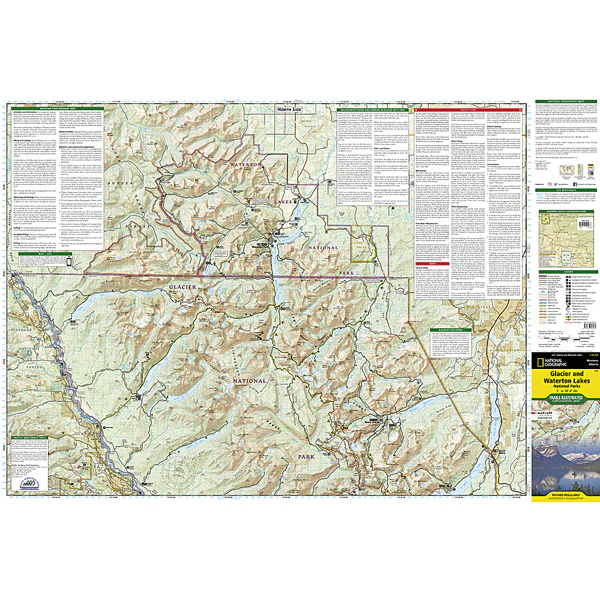 Glacier and Waterton Lakes National Parks Map - Image 2