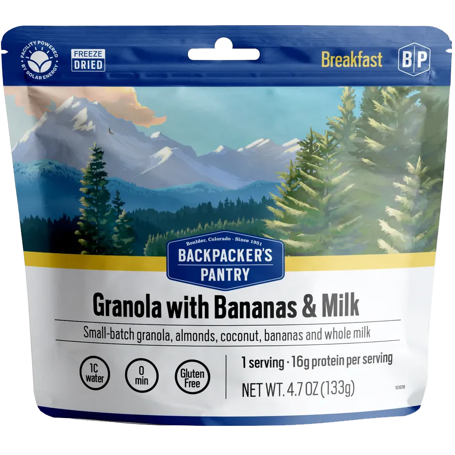 Granola with Bananas & Milk
