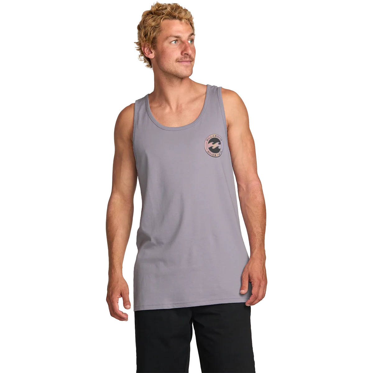 Billabong Men's Hallow Premium Tank in Light Purple - Image 2