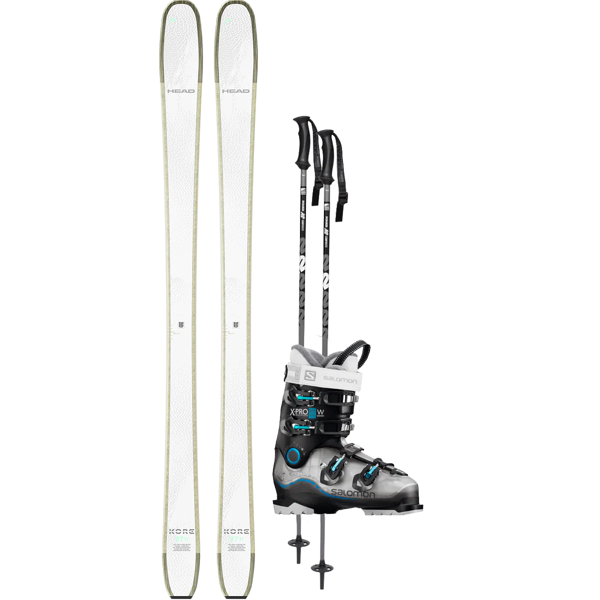 Head Women's Kore 87 Ti Demo Ski Package