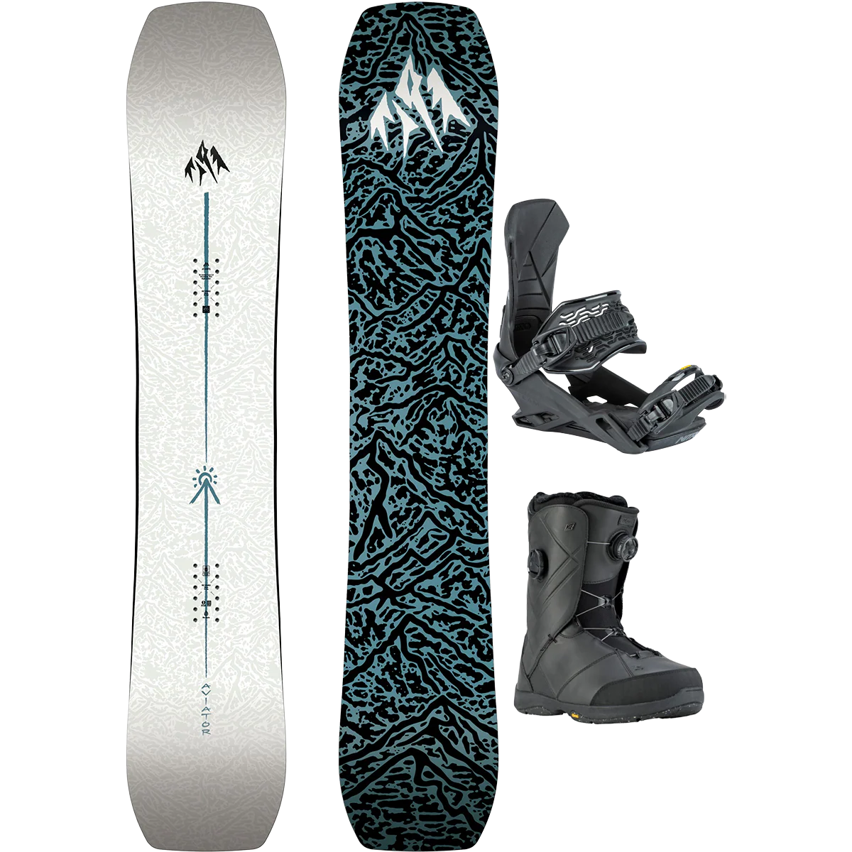 Jones Snowboards Aviator 2.0 Demo Snowboard Package