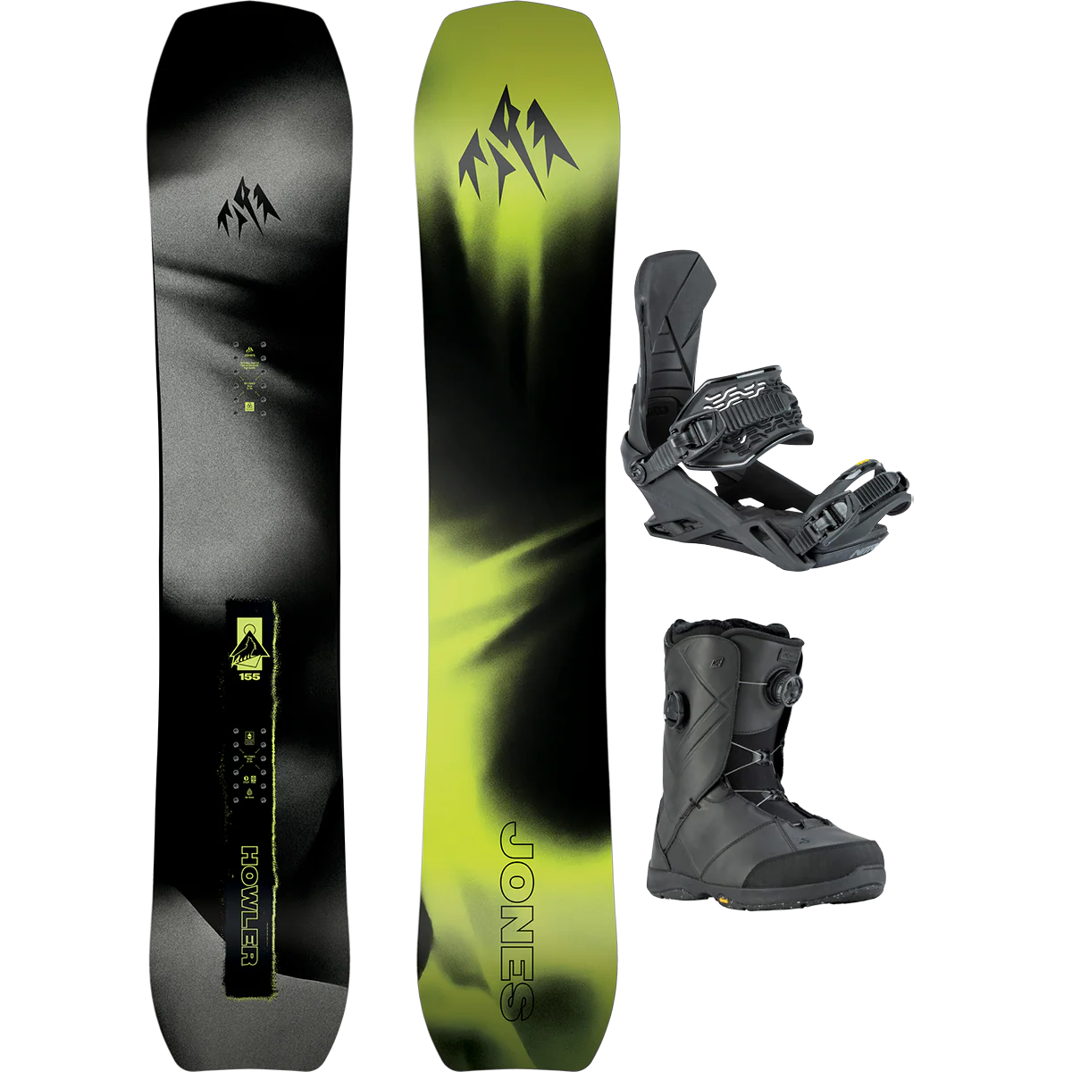Jones Snowboards Howler Demo Snowboard Package