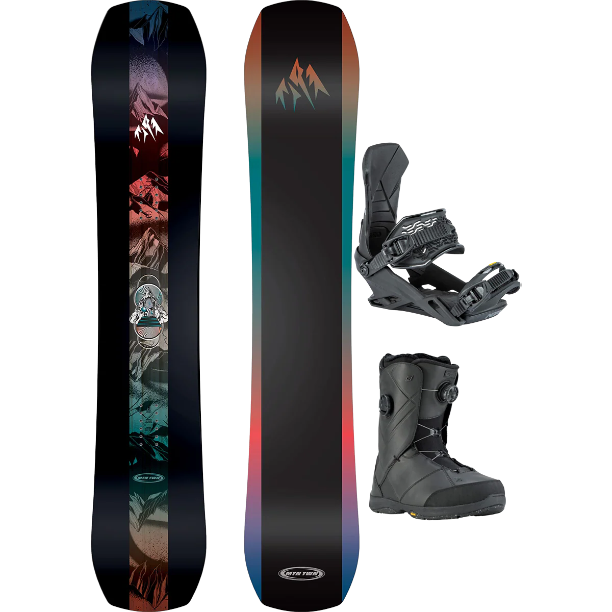 Jones Snowboards Mountain Twin Demo Snowboard Package