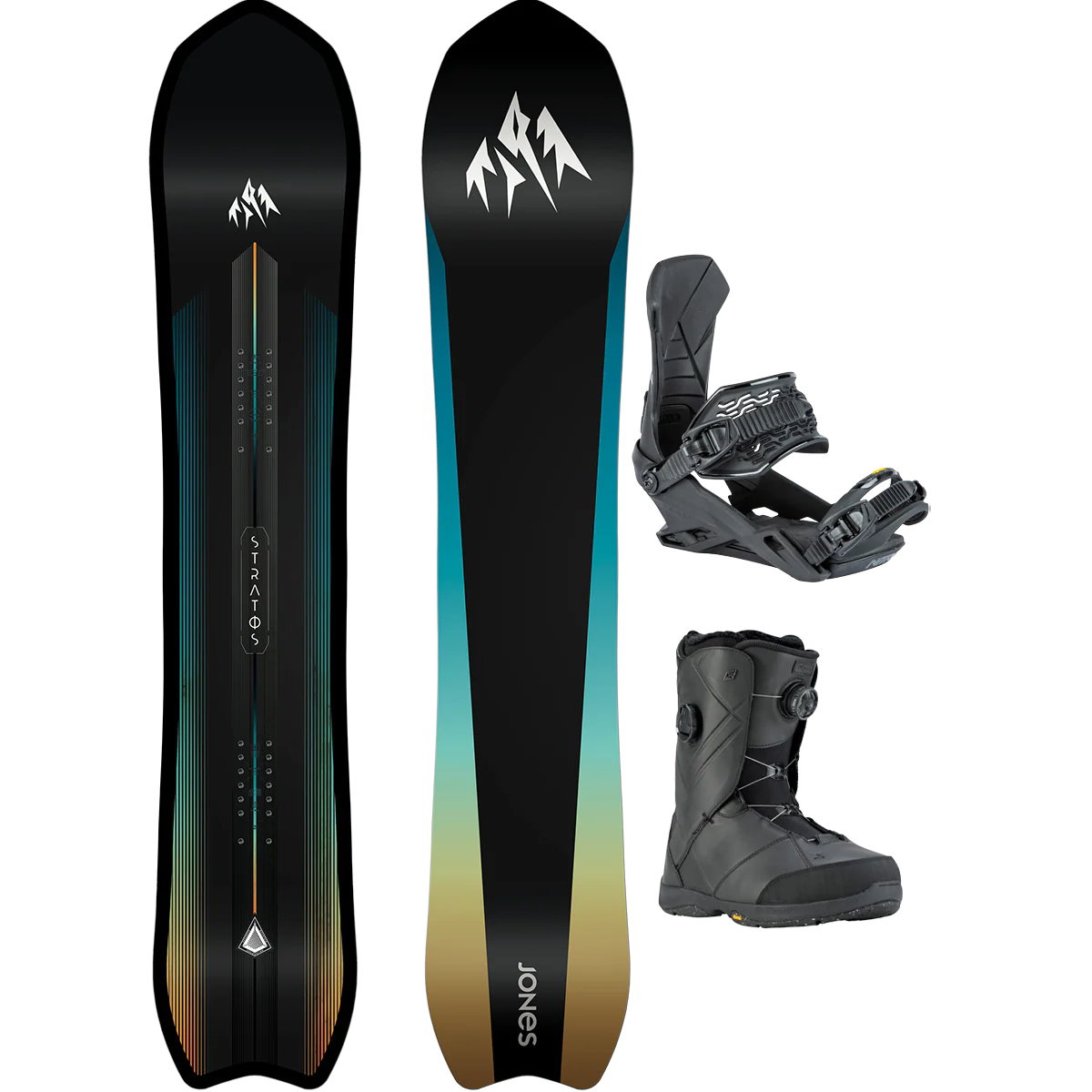Jones Snowboards Stratos Demo Snowboard Package