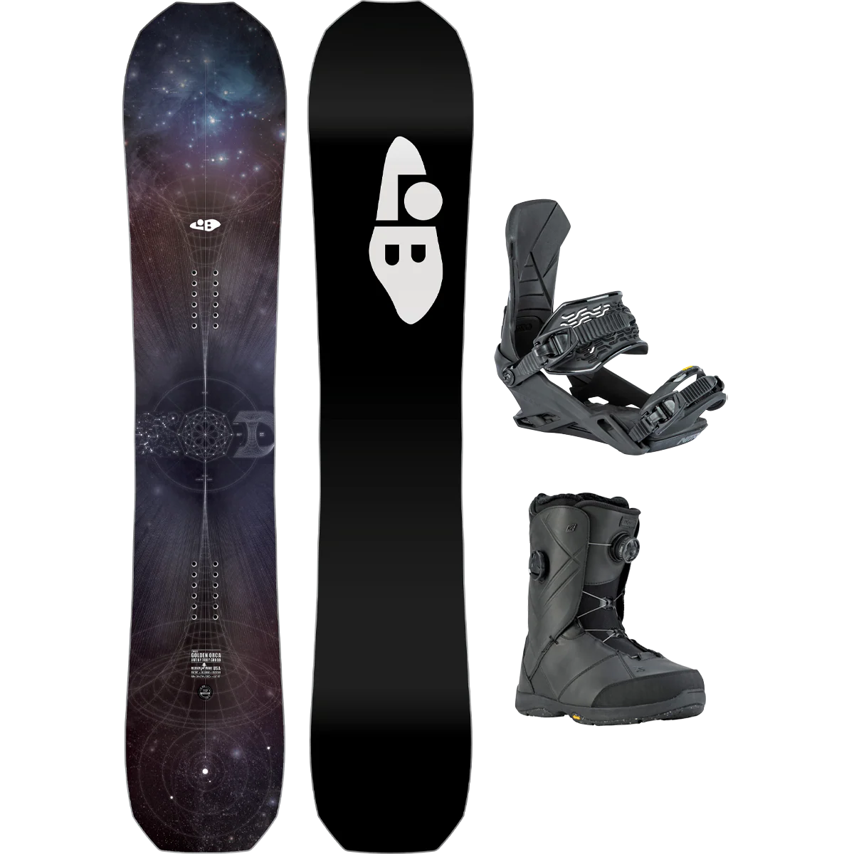 Lib Tech Golden Orca Demo Snowboard Package