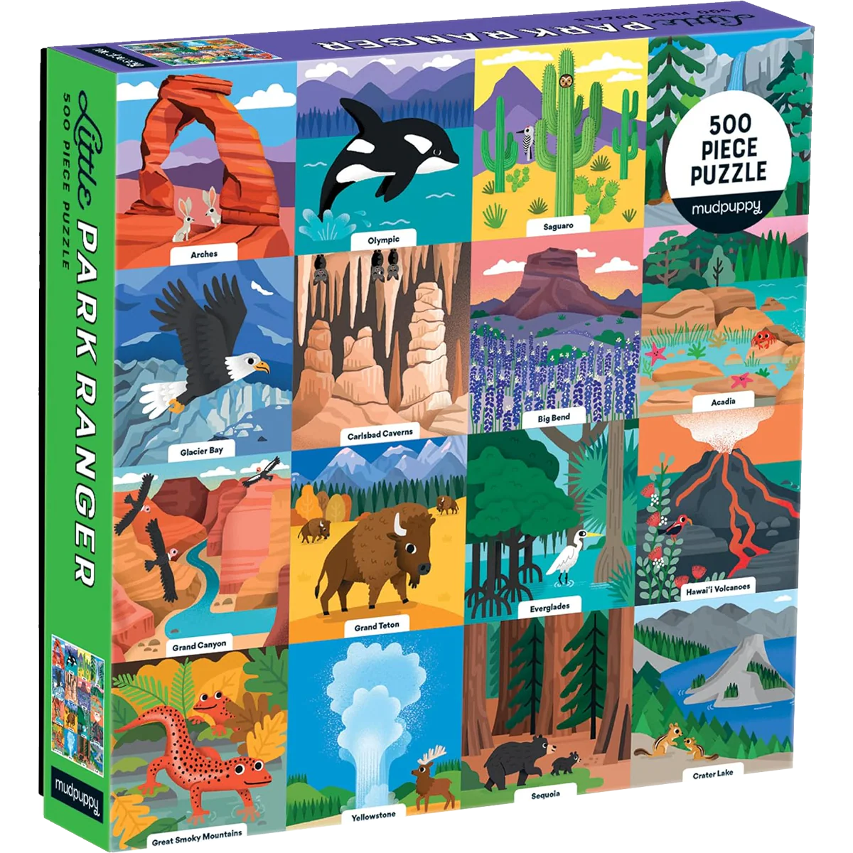 Mudpuppy Little Park Ranger 500 Piece Family Puzzle