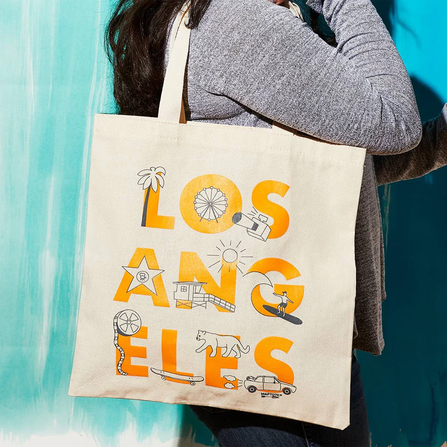 Los Angeles Font Grocery Tote - Image 2