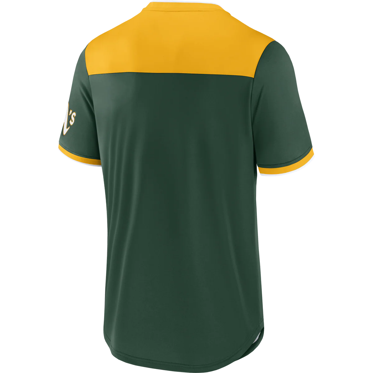 Men's A's Fundamentals Poly Walk Off Short Sleeve - Image 2