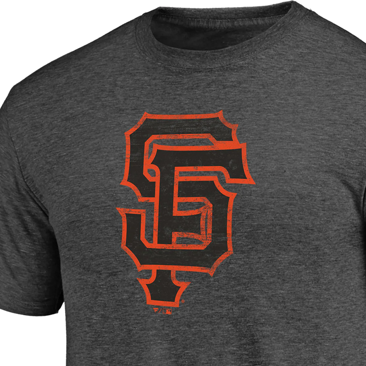 Men's Giants Triblend Logo Short Sleeve - Image 3