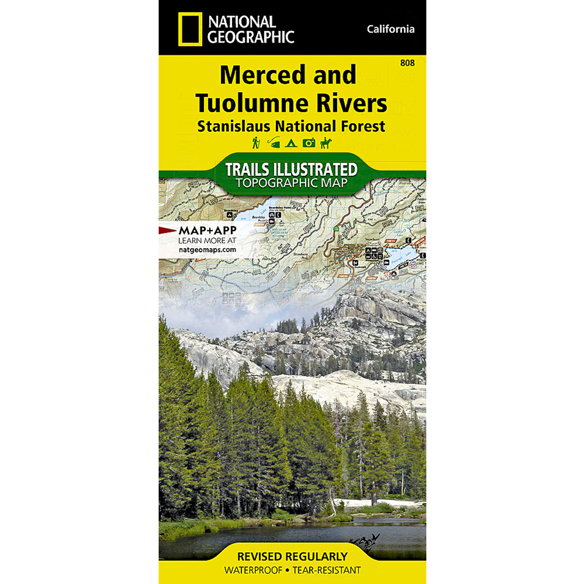 Merced and Tuolumne Rivers Map: Stanislaus National Forest