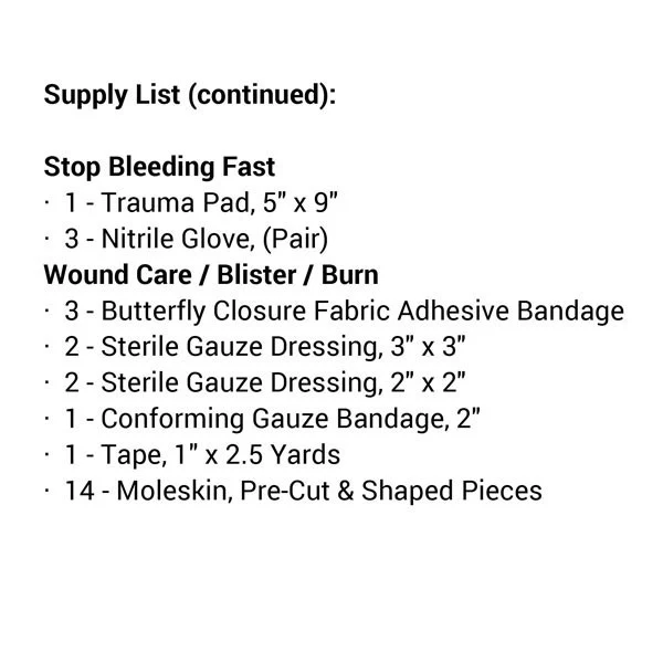 Mountain Day Tripper Lite Medical Kit - Image 3