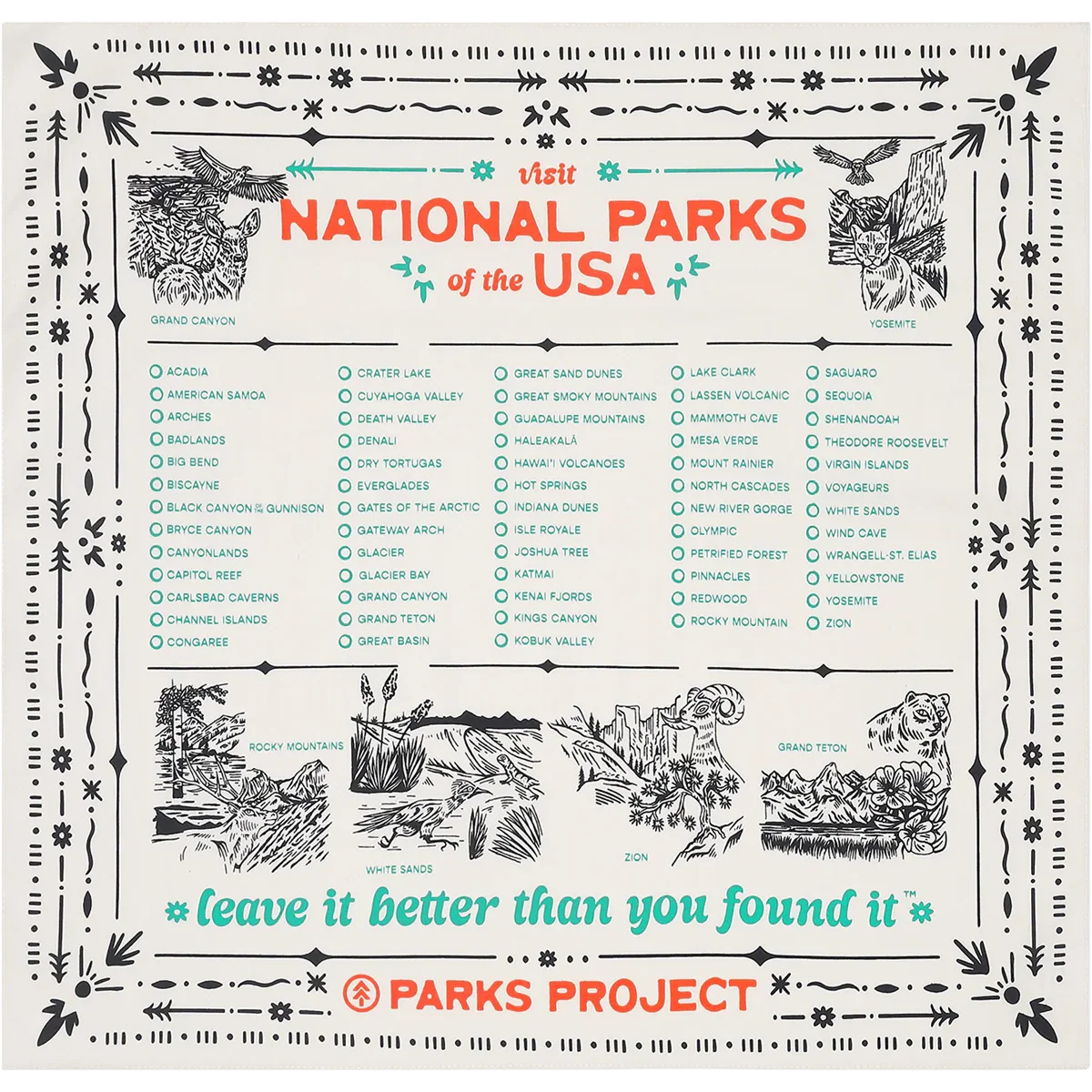 National Park Naturalist Bandana