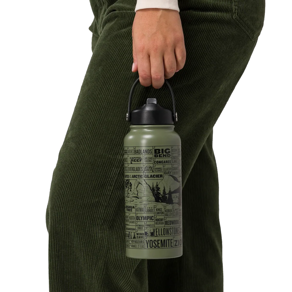 National Parks of the USA Checklist 32 oz Insulated Water Bottle - Image 5