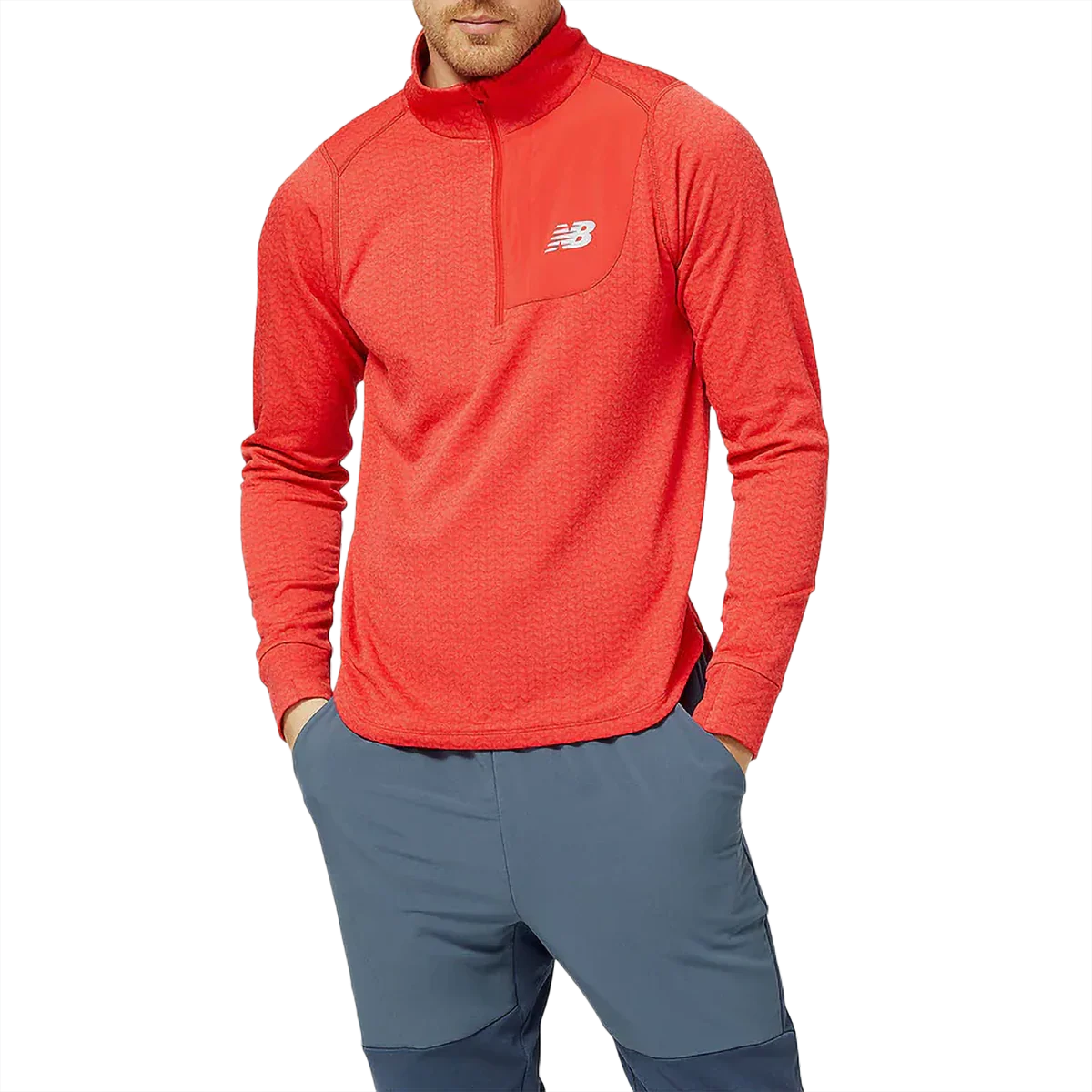 Men's NB Heat Grid 1/2 Zip - Image 4