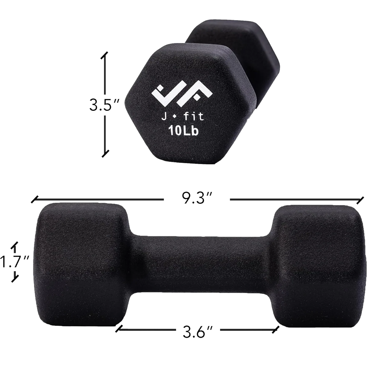Neoprene Dumbbell 10 lb - Image 3