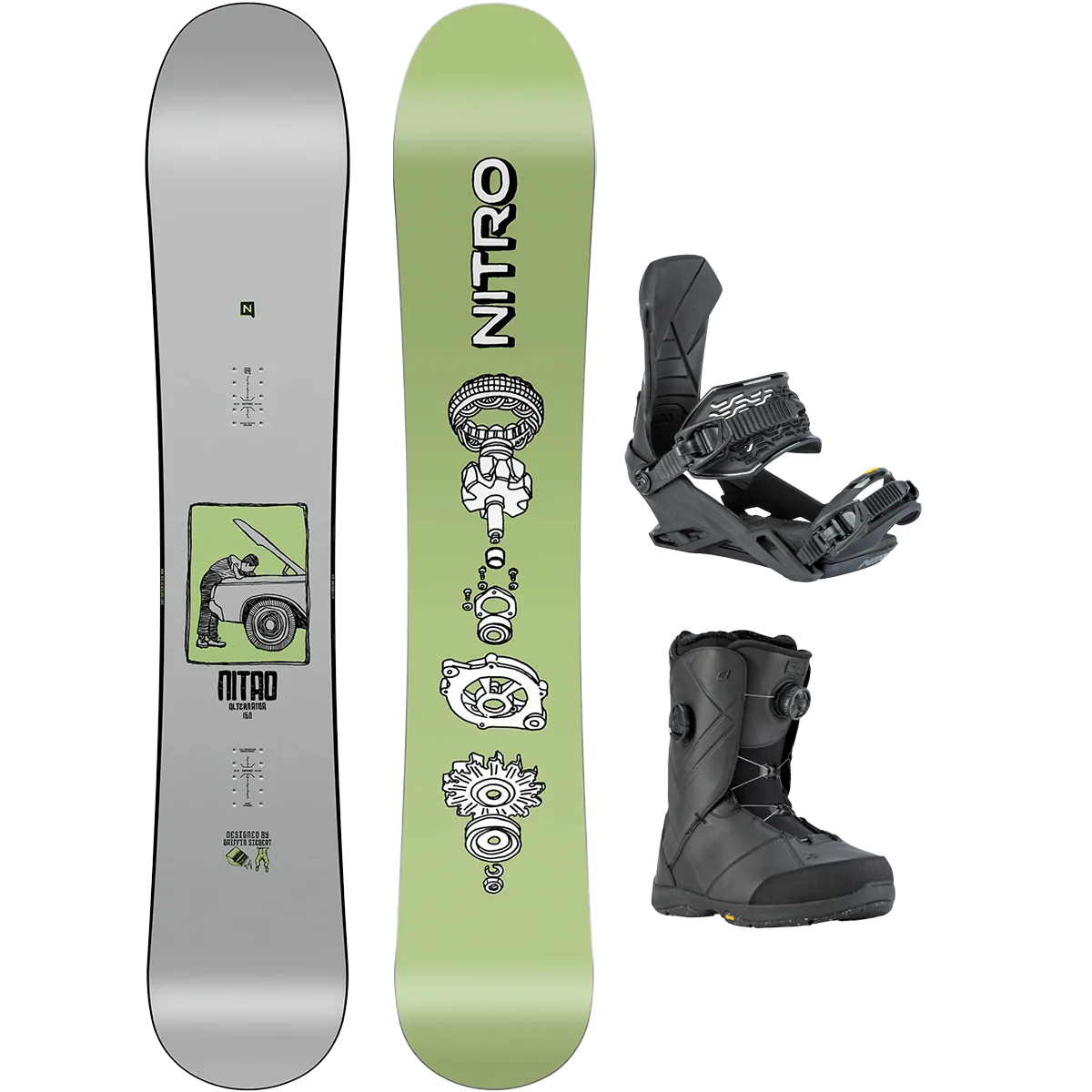 Nitro Alternator Demo Snowboard Package