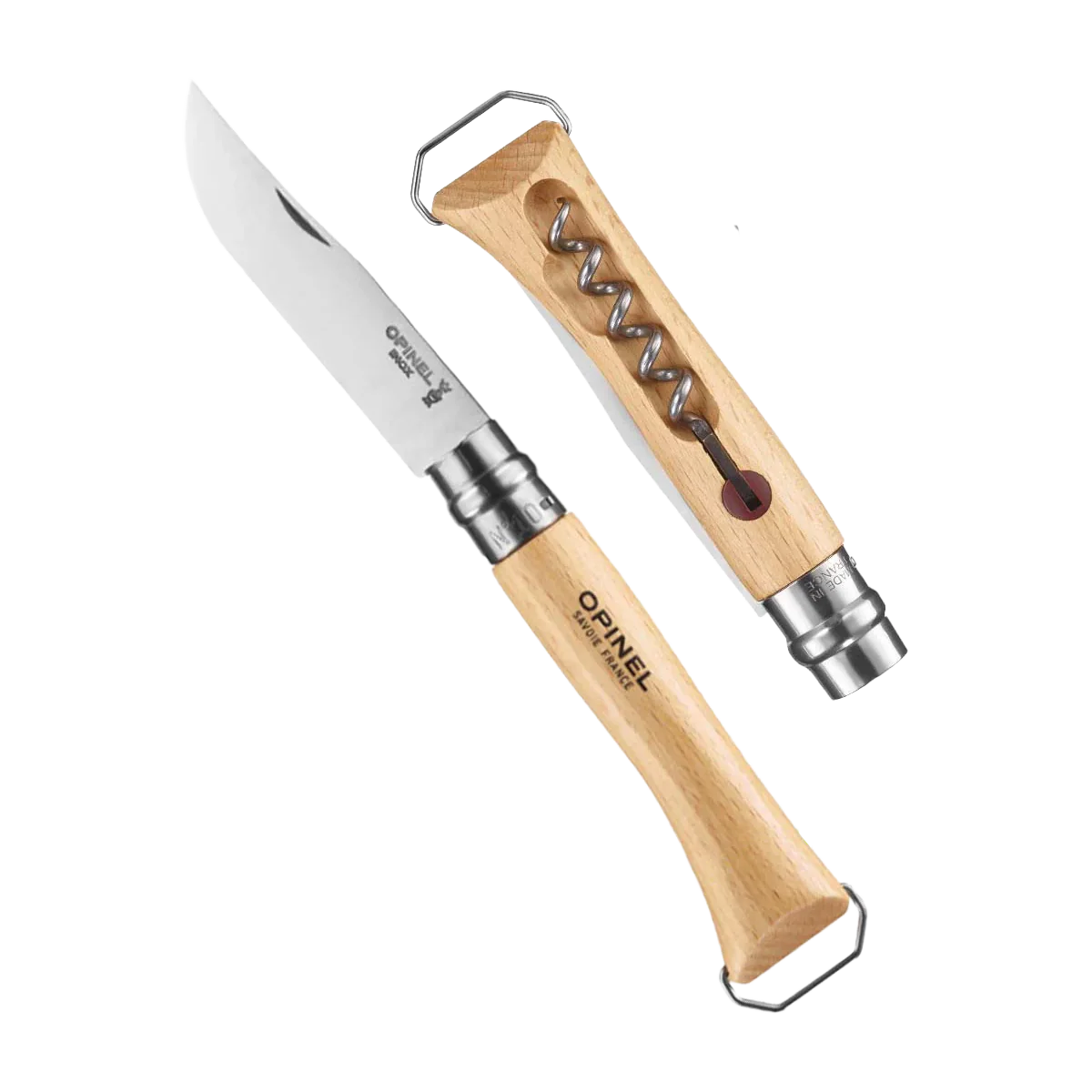 No.10 Corkscrew Stainless Steel Folding Knife with Bottle Opener - Image 2