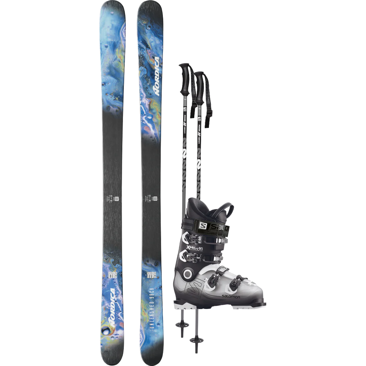 Nordica Unleashed 98 CA Demo Ski Package