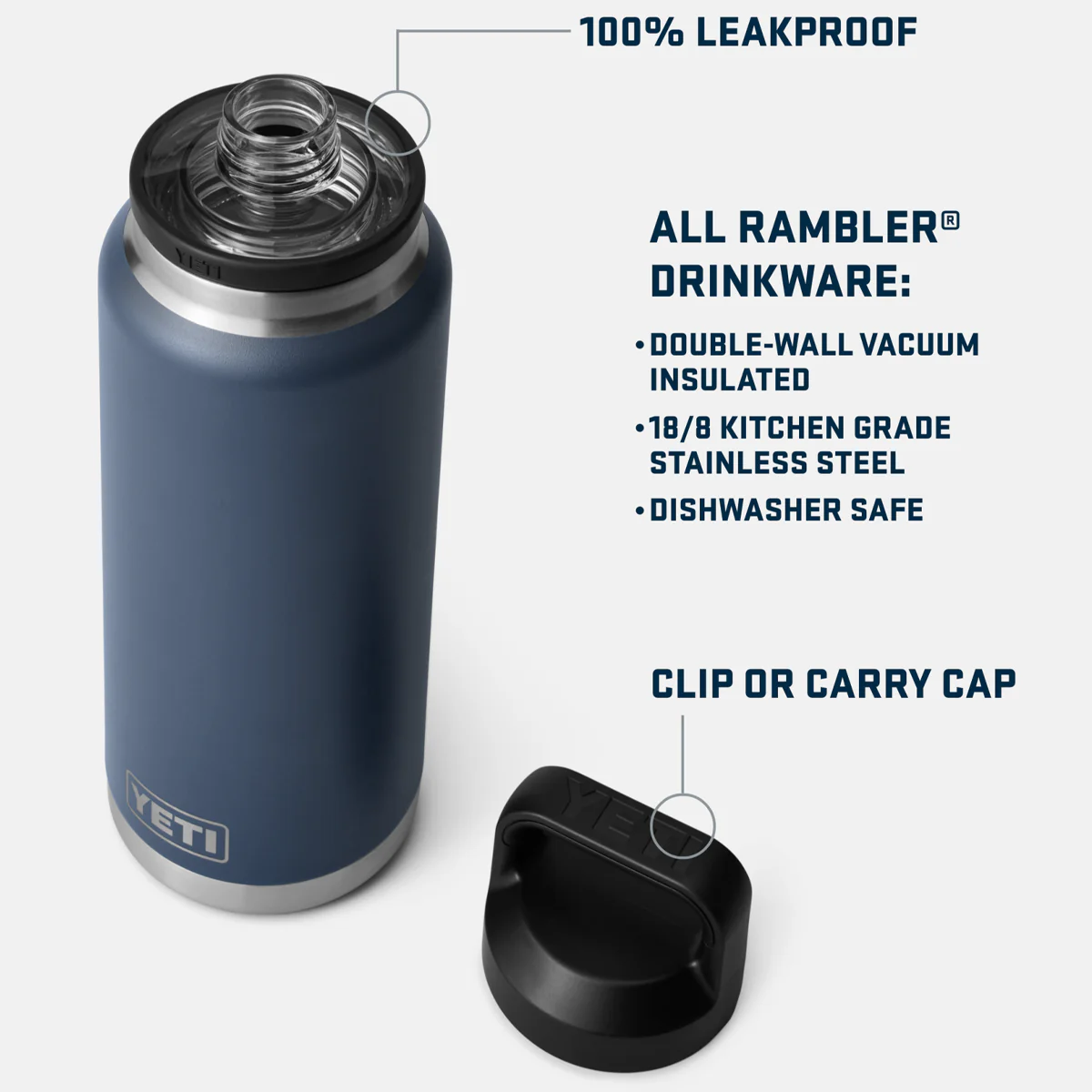 Rambler 36 oz Water Bottle with Chug Cap - Image 3