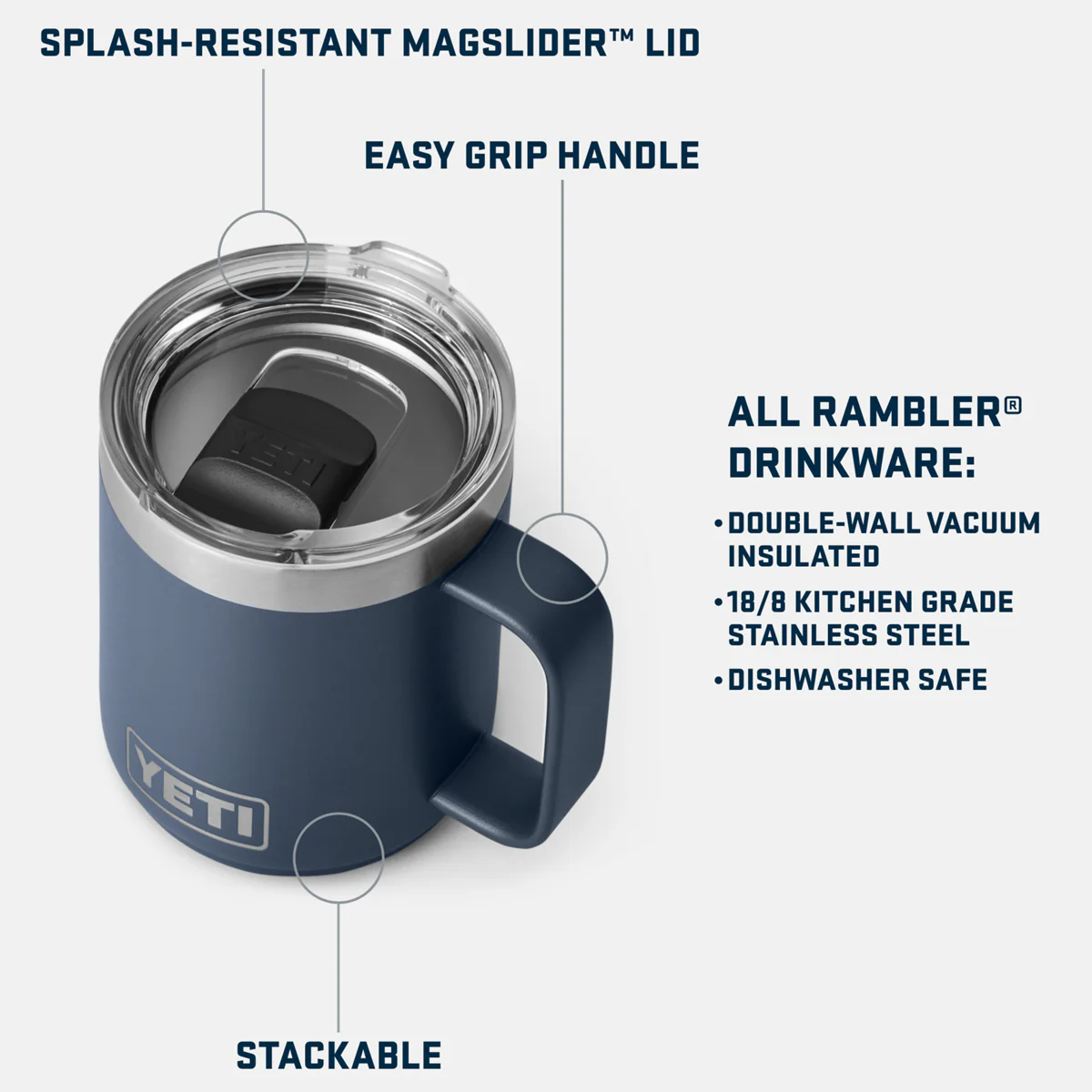 Rambler 10 oz Stackable Mug with MagSlider Lid - Image 33