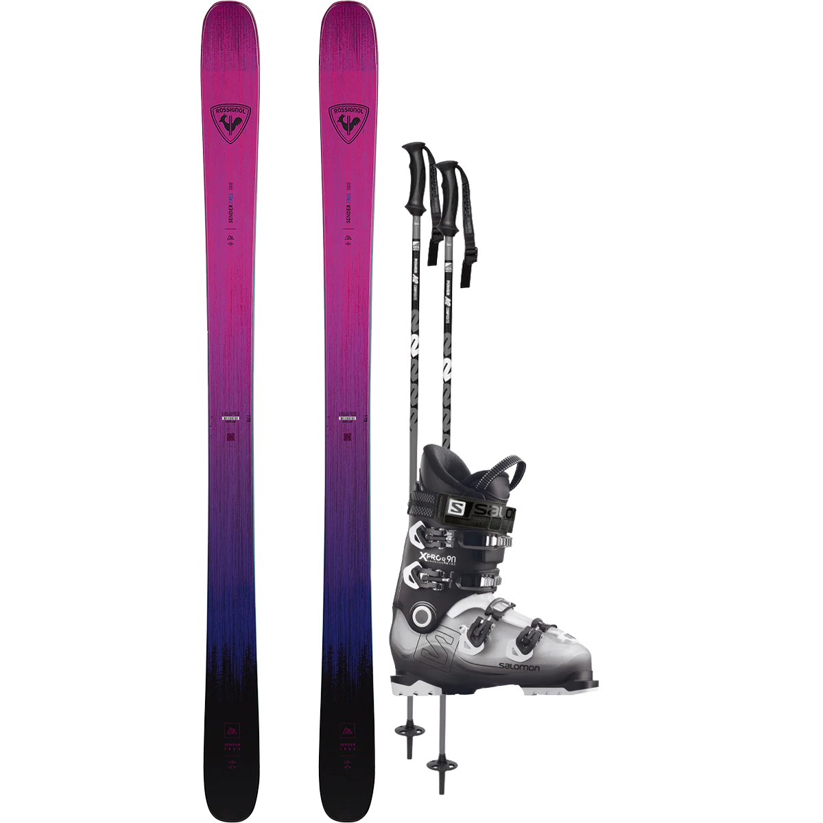 Rossignol Sender Free Demo Ski Package