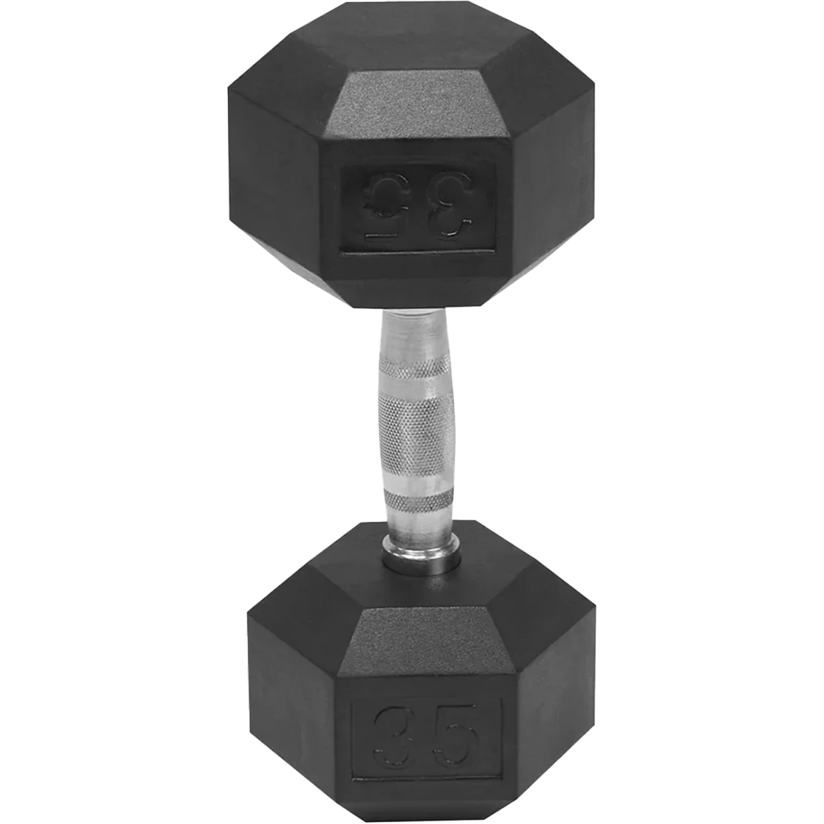Rubber Hex Dumbbell 35 lb - Image 2
