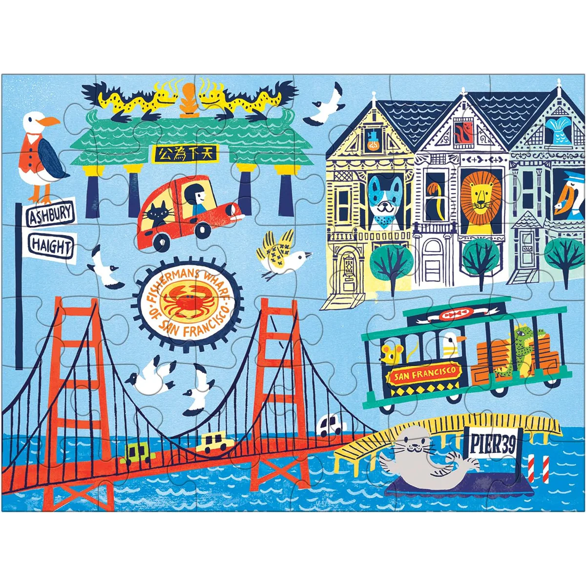 Mudpuppy San Francisco Puzzle to Go - Image 2