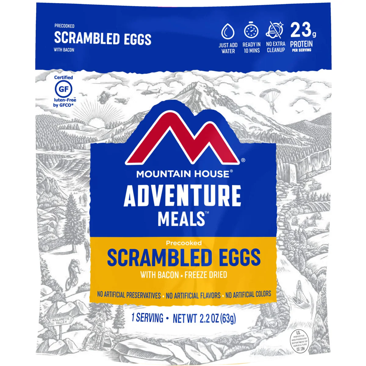 Scrambled Eggs with Bacon (1 Serving)