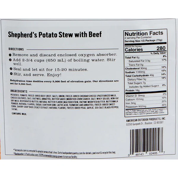 Shepherd's Potato Stew w/ Beef (2 Servings) - Image 5