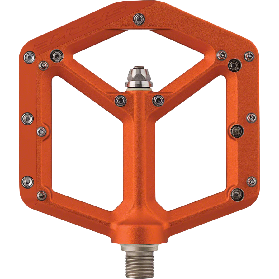 Spike Pedal Pltfrm Alm 9/16" - Orange